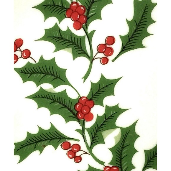 Porcelain Painted Tree Plate York Distribution Co Vintage Christmas Collectible - Picture 3 of 9